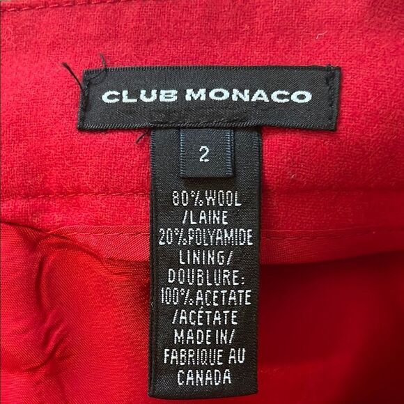 Club Monaco Red Women's Miniskirt - Picture 4 of 4